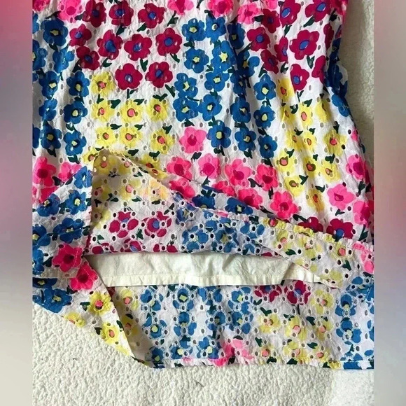 Vintage Talbots Floral Ruffle Neck Shift Dress - Picture 5 of 8